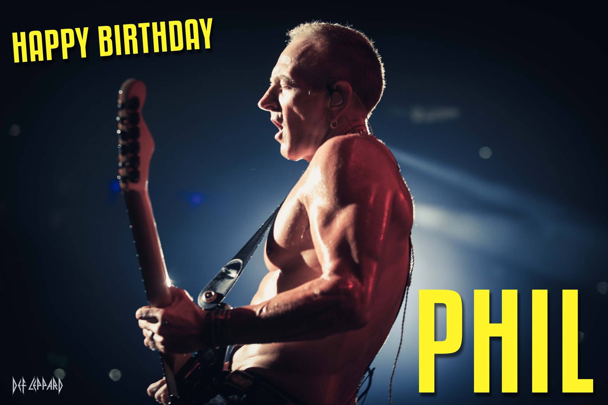 Wishing Phil Collen a very happy birthday today! 