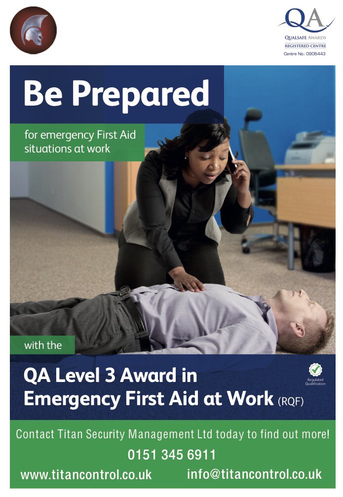 TFML5's tweet image. We are running an Emergency First Aid Level 3 course on Friday 15th December. This is a 1 day course and we have slashed the price to £50 per person, register your interest now at info@titancontrol.co.uk