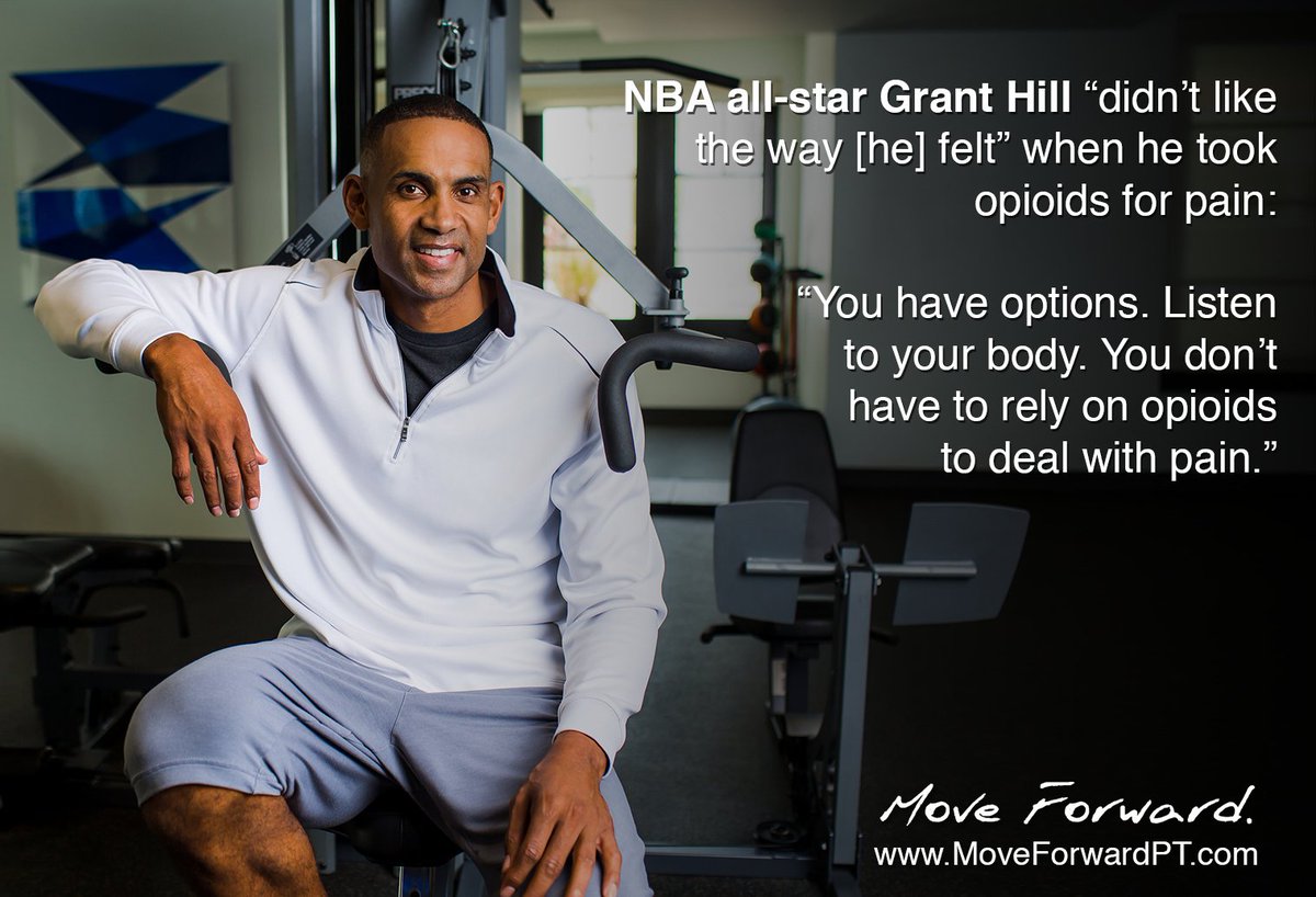 Choose_PT's tweet photo. During @realgranthill33's all-star @NBA career there were times when injuries made it hard for him to stay on the court. In this podcast Hill reflects on playing in pain, shares his thoughts on the opioid epidemic https://t.co/KKdlHcN9LS #ChoosePT https://t.co/ALJVhRL0u3