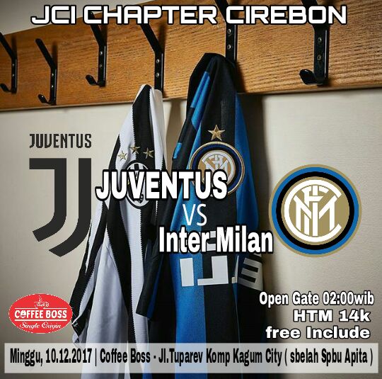 #JCICIREBON nobar #bigmatch !!! 

📆 - 10-12-2017 minggu dinihari
🕒 - OG 02:00
💲 - 14k free sofdrink
🏣 - coffe boss jl.Tuparev kom.ruko city