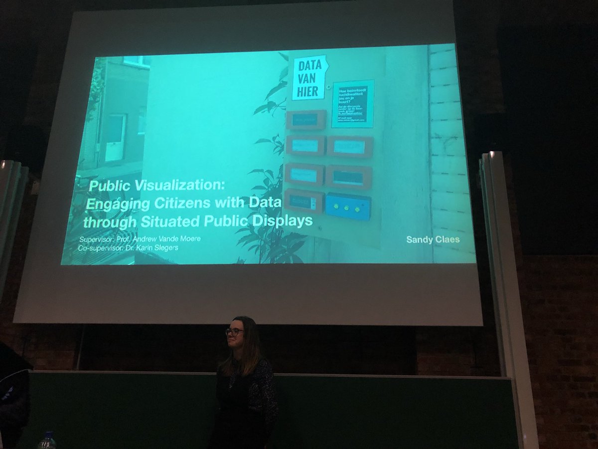 .<a href="/sandyclaes/">Sandy Claes</a> defending her #phd about engaging citizens with data via visualisations on public displays #KULeuven #researchxdesign