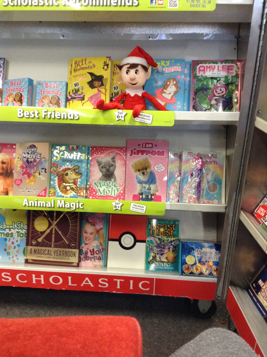 Treloar_TechHub's tweet image. Oh no it is Friday and the @scholasticuk #bookfair has left - looks like Elf was trying to stowaway as he didn&apos;t buy all the books he wanted!😢Lets hope he has added them to his Christmas list.