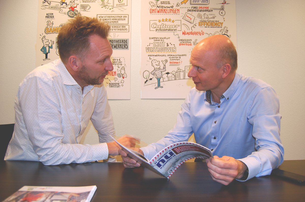 SIRcommunicatie's tweet image. Vandaag ging @mschenning met @JeroenvdGeest van de @swb074 / @gildebor074  in gesprek. Binnenkort meer hierover! Bekijk voor onze andere items onze rubriek 'in gesprek over..' de website sir.nl/inspiraties/