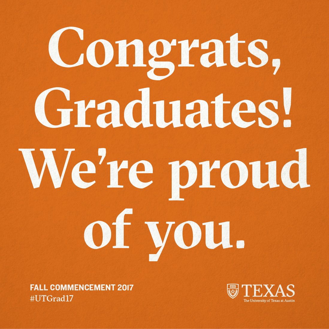 UTAustin2017's tweet image. Here's to a wonderful weekend of celebrating all your accomplishments and hard work! 🎓🤘