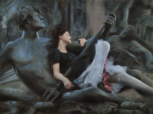 'Two lovers' - Nick Alm #painting Artist's page: nickalm.com