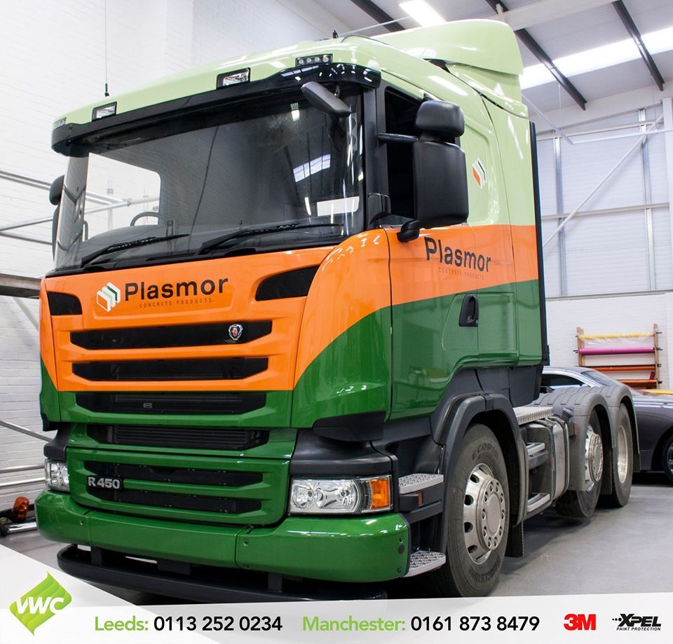 VWCLeeds's tweet photo. A first time wrapping a Scania R450 cab for Plasmor, ready to join the rest of the fleet. #branding #mercedes #mercedessprinter #sprintervan #mercedesvan #livery #printed #printwrap #BespokeGraphics #vanwraps #wrapping #vinylwraps #leeds #manchester @3MGraphicsUK @3MWrapsUK https://t.co/Jhn8CKP6Cy