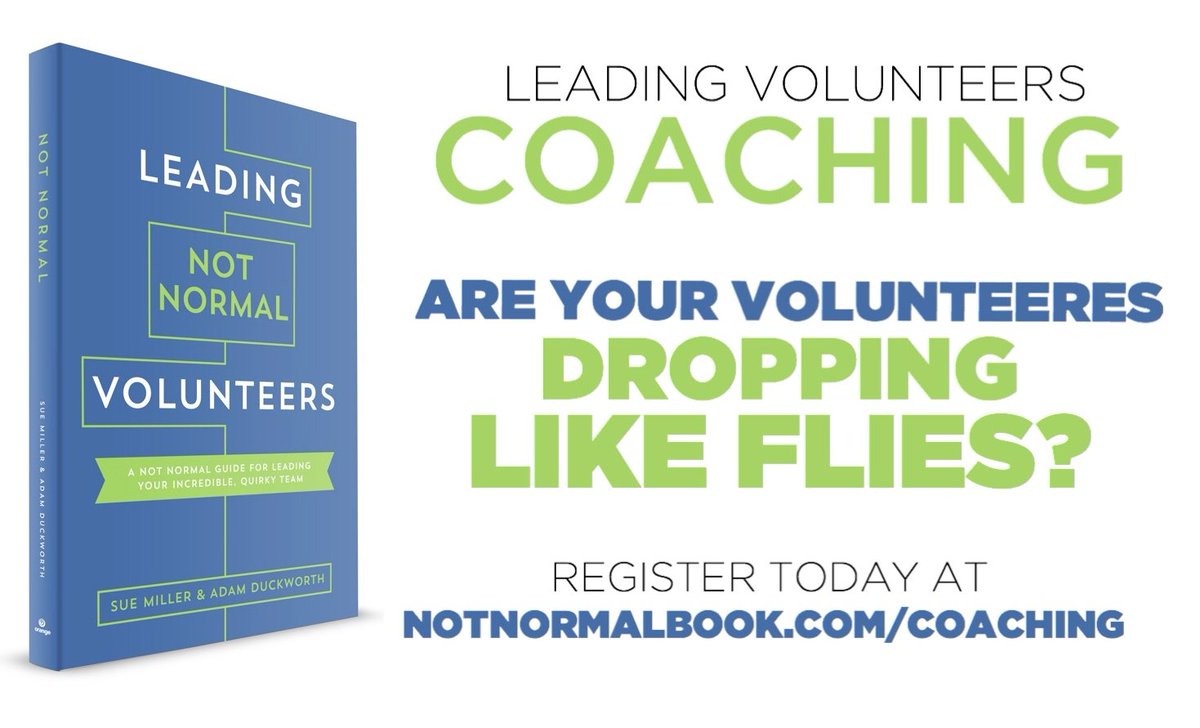SueMiller01's tweet image. Register today at NotNormalBook.com/coaching - starts 1/17/18! #volunteer #kidmin #thinkorange