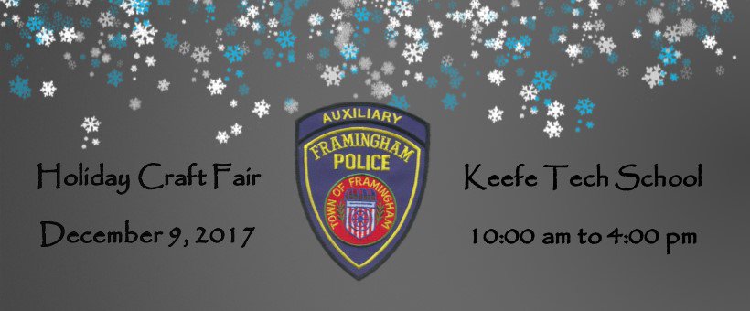 FramAuxPolice's tweet photo. Please Join us this Saturday at our 30th annual Holiday Craft Fair - 10AM - 4PM - Keefe Tech
Support our organization while shopping for the holidays! https://t.co/P0EHKvnisv