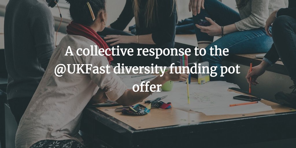 MichelleQT_Hua's tweet photo. A collective response to the @UKFast diversity in tech funding pot offer https://t.co/VkpszD6Bfg #solidarityintech #diversity #Manchester #gendergap #diversityintech #diversityindigital #DEA17 https://t.co/cejGMCEGeL