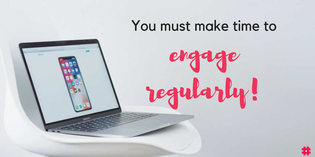 Are you taking time every day to stay engaged in your online community? This will not only boost your account's organic reach, but you might also be able to learn from others and even teach them some things as well! #socialmediatip #CommunityManager