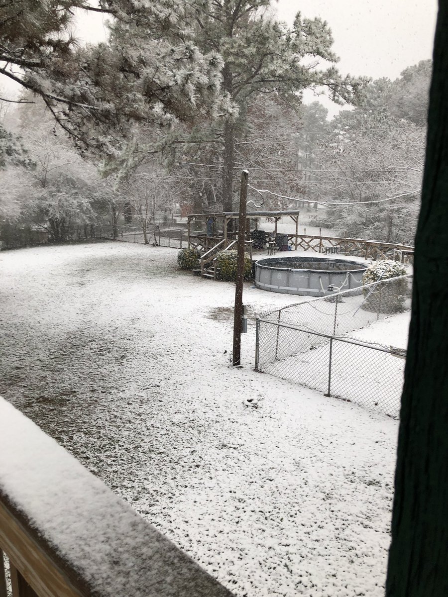 It’s snowing in Alabama 😳😳❄️I cant believe it