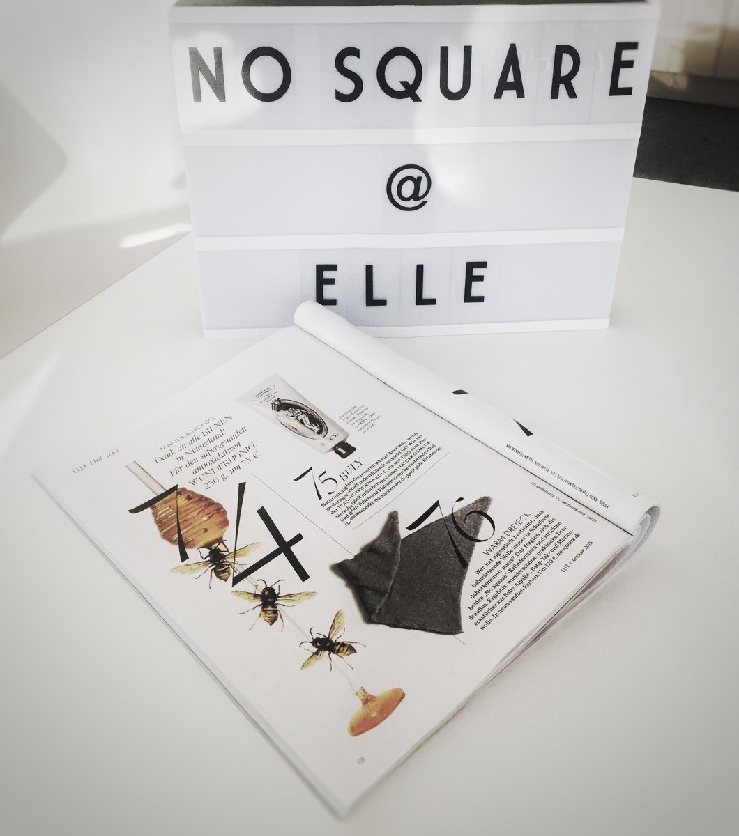 PostSquare's tweet photo. So happy! being part of #ElleHot100 #NoSquare #DreieckstuchBerlin #liveisgreat #grateful https://t.co/cRZkK9NaCW https://t.co/z9Bn4tJtsg
