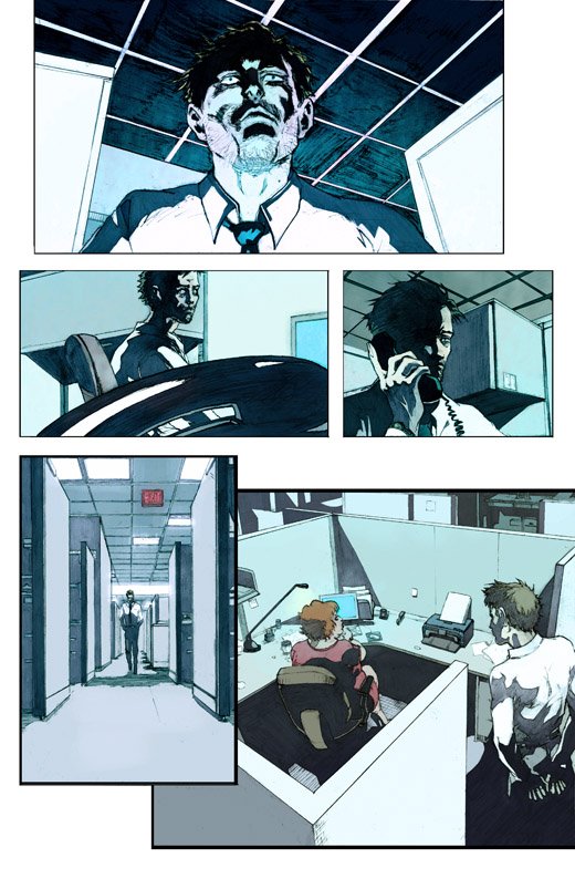 Old page I did from a pitch called "Slep Debt" with writer @Jeremy_Holt