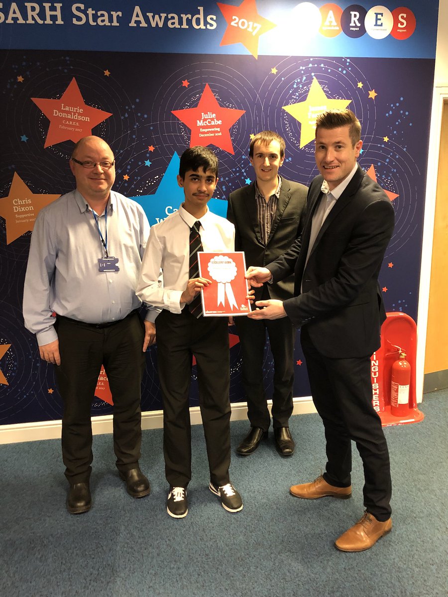 Well done Haseeb on a great week of work experience at SARH! #BeTheBestYouCanBe