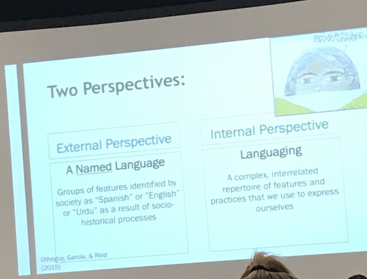 haqs09's tweet photo. #twoperspectives of language ! #ircbilingual2017 #62learns https://t.co/7YaF8m9Shu