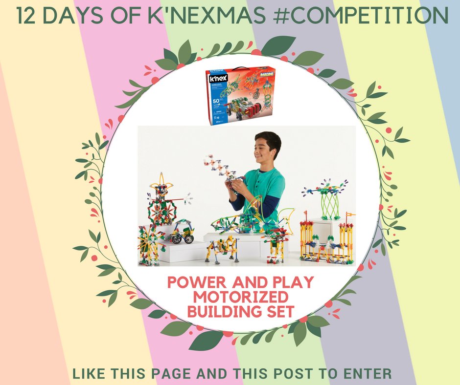 Day EIGHT of our #12DaysofKNEXMAS #competition is here! RT + follow by 20.12 to enter - you could #win a K'NEX Power & Play Motorized Building Set!