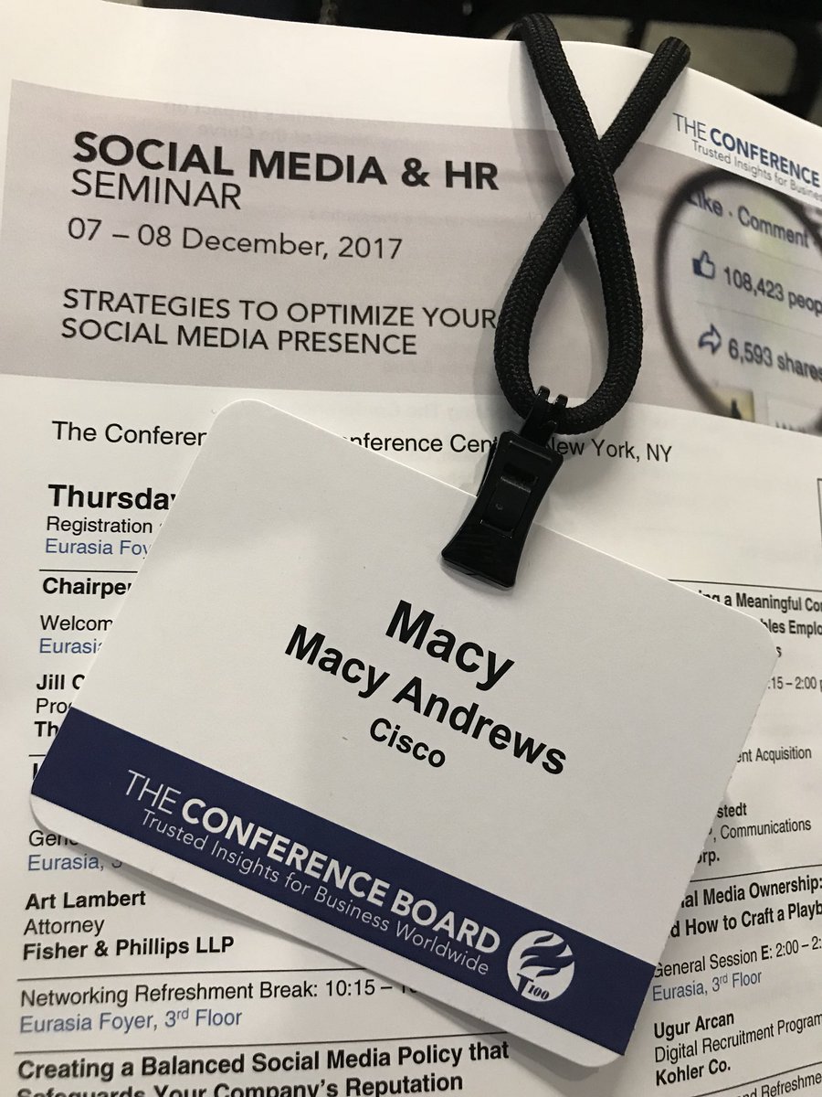 Excited to share the #WeAreCisco story at #tcbSMHR conference #employerbranding