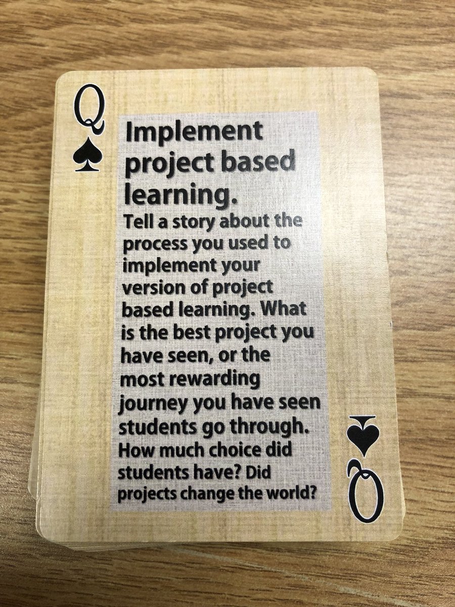 WRCrowley111's tweet image. Try Patio PD.  with Personalized PD The Game of Stories deck of cards #dupagetech