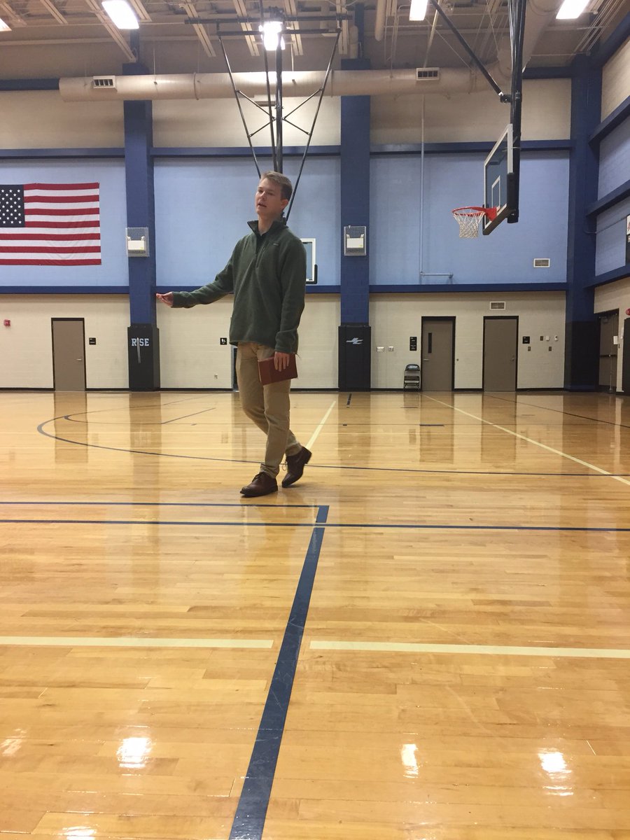 fca_james's tweet photo. Thank you @Russ_Daniels5 for sharing your testimony this morning!!Great way to end the semester.  Our next huddle will be in January! https://t.co/pNS8W0AncJ