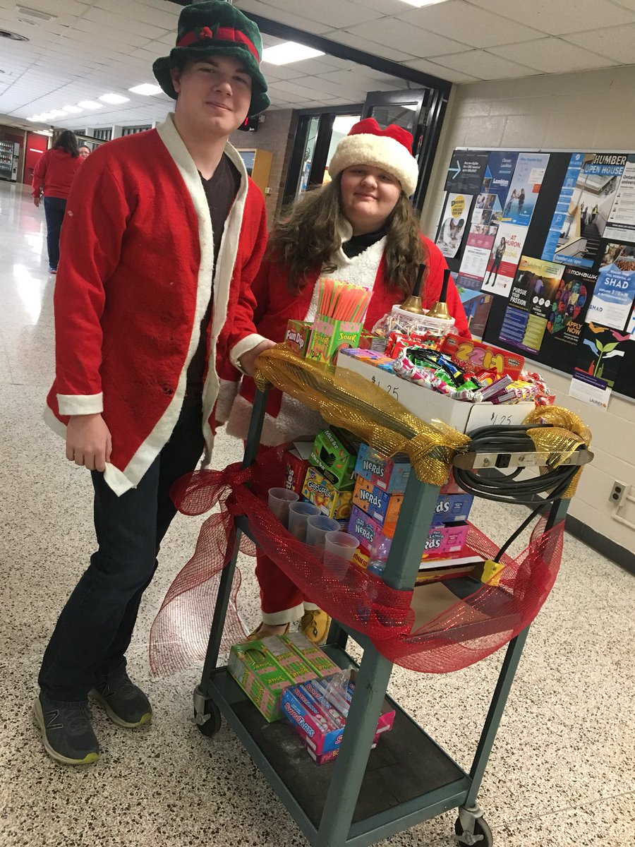 The HSS #12DaysofChristmas Candy Cart is on the move today! <a href="/GEDSB/">Grand Erie District School Board</a>
