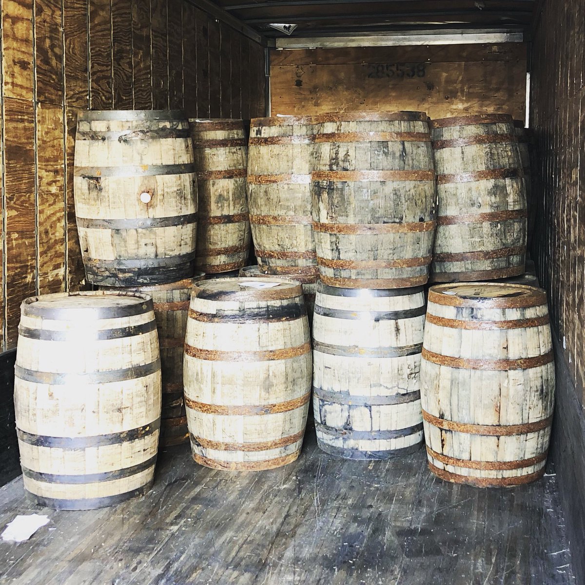 A fresh batch of barrels to fill from Heaven Hill