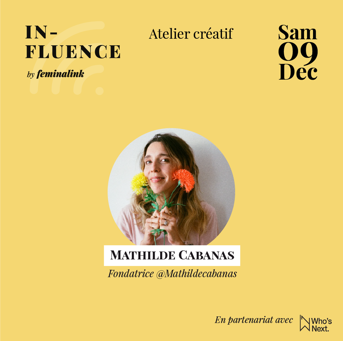 whosnextdotcom's tweet photo. [#atelier] “ATELIER CREATIF” avec #MathildeCabanas chez #InfluenceByFeminalink @Feminalink https://t.co/RdNLfwzMcy