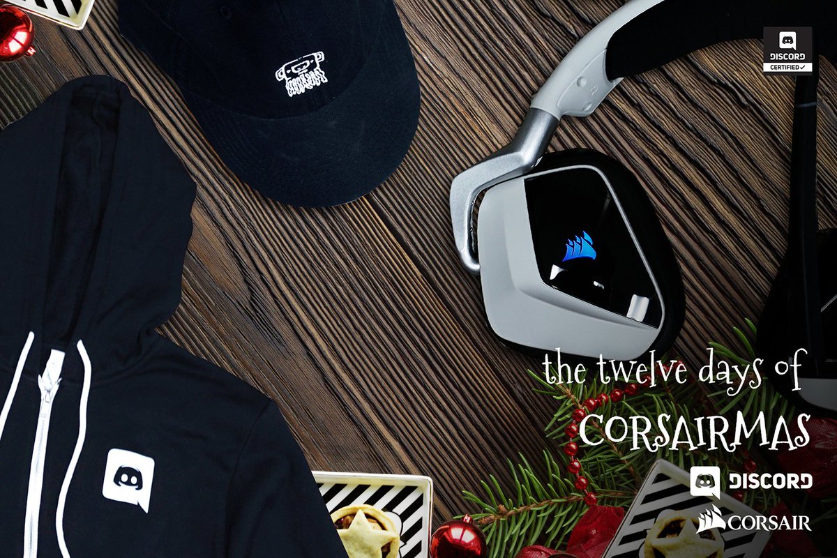 CORSAIR's tweet photo. π We have some sweet @discordapp goodies & our VOID PRO RGB headset that you can win on the fifth day of #CORSAIRMAS!
Enter now: https://t.co/6nBwT2lotw https://t.co/ephtzvD4TH