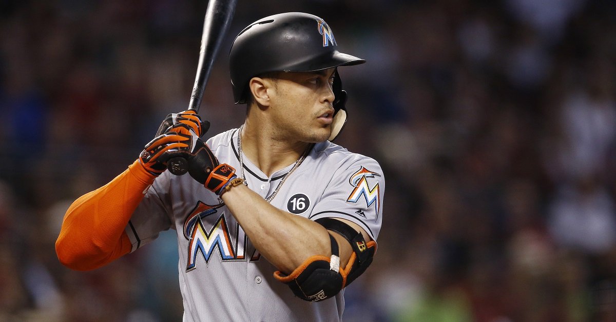 YESNetwork's tweet photo. 🔥 The #HotStove is BLAZING 🔥

Giancarlo Stanton would be "inclined" to approve a trade to the #Yankees, per reports: https://t.co/eC4QgHxKKK https://t.co/c8oUAcBKxy