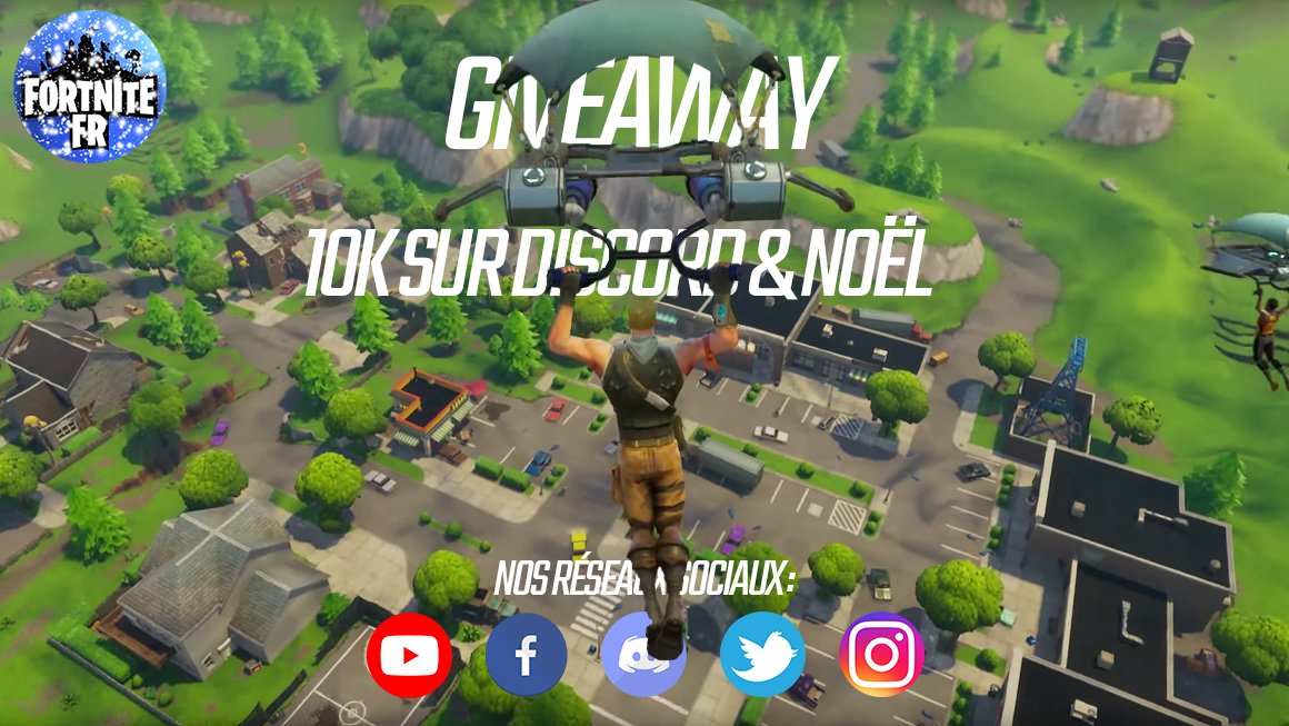 [GIVEAWAY - 10k Discord &amp; Noël]
➔ RT &amp; Follow @Disc_FortniteFR
➔ Pour plus de chance c'est part ici gleam.io/competitions/g…

À gagner : (6 gagnants en tout)
- 4 PACKS DE FONDATEUR STANDARD 
- 1 clé pour le jeu H1Z1
- 1 clé pour le jeu Guardians of Ember