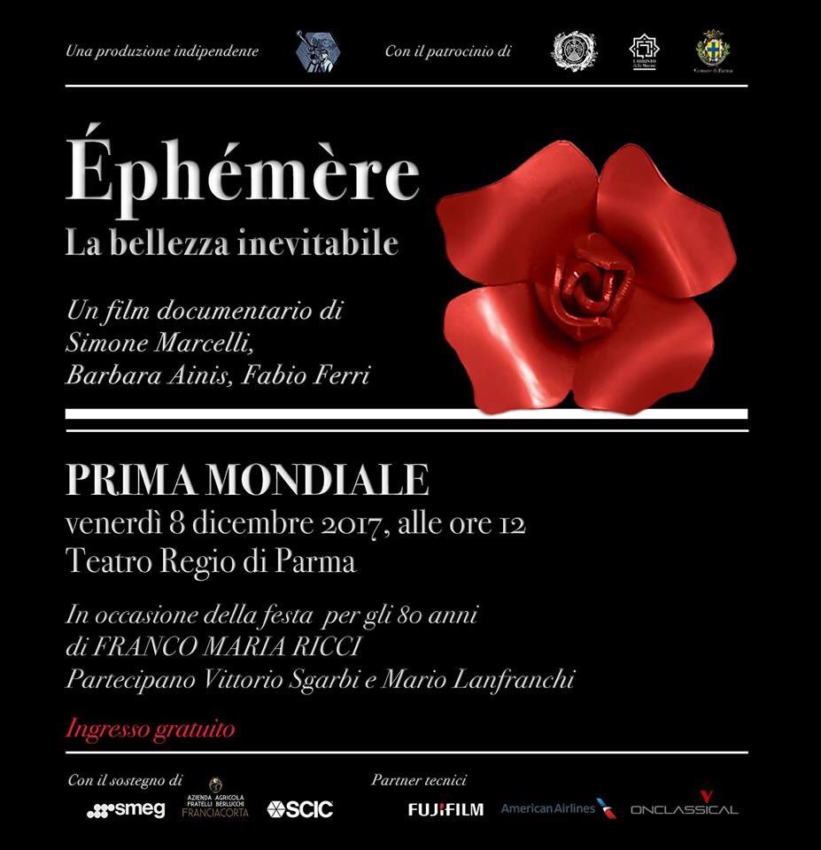 fmfeye's tweet photo. Standind ovation oggi Teatro @RegioParma per Franco Maria Ricci alla proiezione lungometraggio dedicato alla sua vita by @catrinaprod_mx "Èphémère, la bellezza inevitabile" in anteprima mondiale https://t.co/WOcsKUrwAT