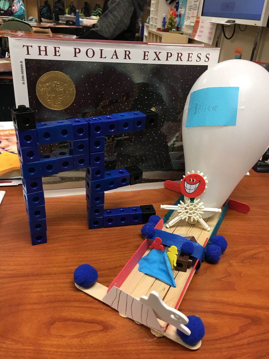 lomisiunas's tweet photo. Have the students visualize and draw pictures of passages from the story without the use of the book. #FMSD12DAYS #PolarExpress #childmade https://t.co/dB09lzbK6r