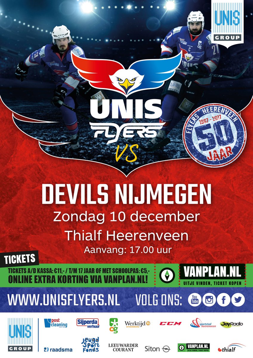 PieterBalstra's tweet photo. De #merchandise #artikelen @UNISFlyers kun je ook via email bestellen: fanshop@unisflyers.nl #Hoodies #Fanshirts #Sjaals #Klappers #Minidress #Keycords #Sleutelhangers #Pucks #Armbandjes etc. etc. Lets's go Flyers, Let's Go! #ijshockey 50 jaar #Flyers! https://t.co/QPEBdkMn2w