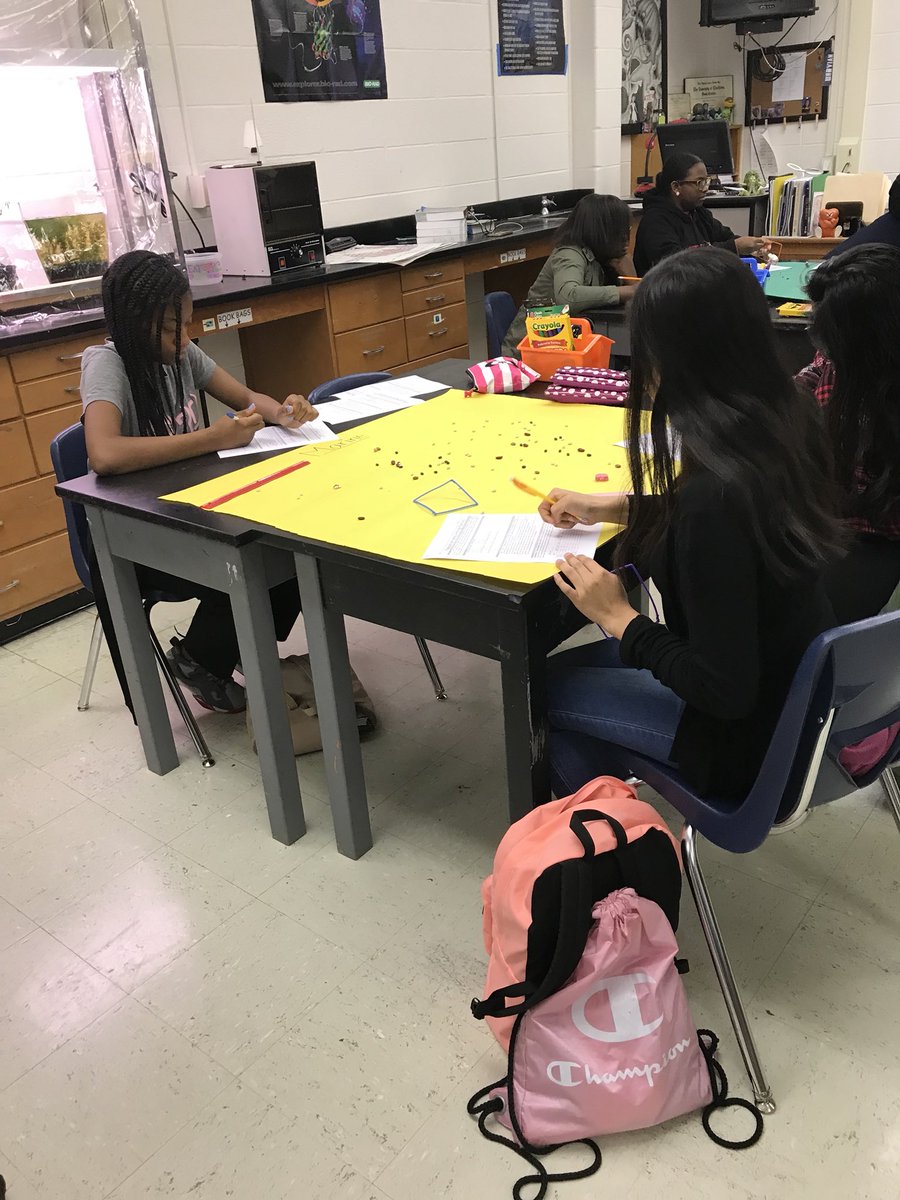 BradyScience8's tweet photo. Student engagement even with snow outside! Population density lab #WeDoScienceWell @WSFCS_Science https://t.co/zcGzzXUNxH