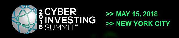 CyberInvesting's tweet image. Don&apos;t Miss Out! Cyber Investing Summit 2018 Sponsors Discount Ends Soon conta.cc/2ke8hQS