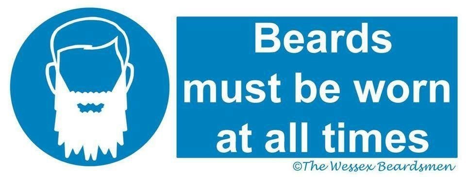 This #Decembeard why not treat yourself (or a bearded friend or loved one) to a 'Beards Must Be Worn At All Times' sticker from the @WessexBeardsmen? All profits are going to help #STOPbowelcancer, get yours today
thewessexbeardsmen.bigcartel.com/product/beards…