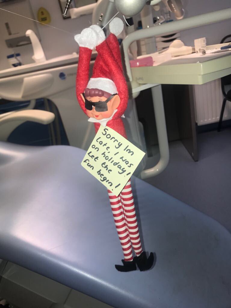 ClydeValleyDent's tweet photo. Buddy the #elf has arrived at #CVDP 🙈🎅🏻😊🙊 https://t.co/BqOZRuwOGC