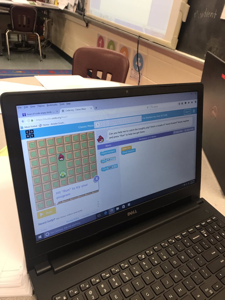 The students are having a great time practicing their coding skills today!