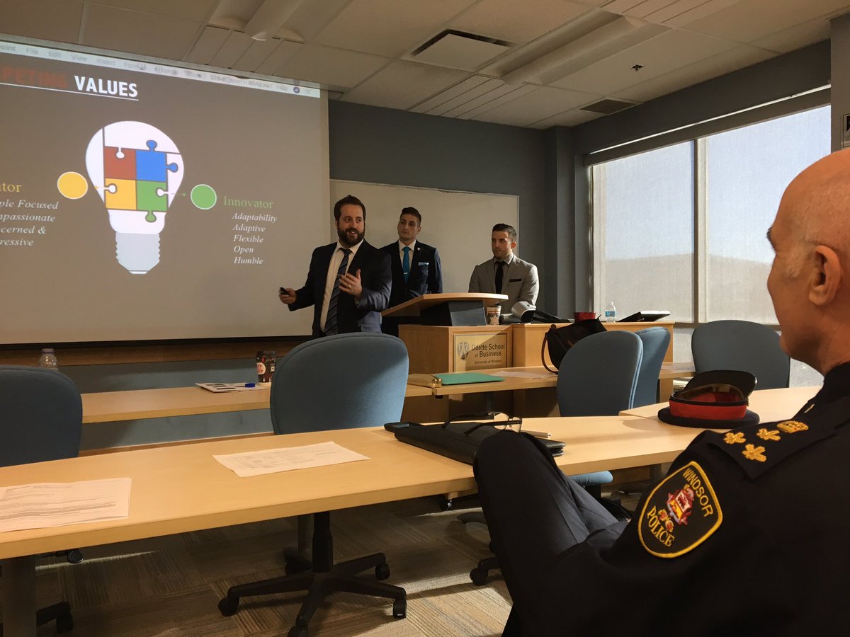 WindsorPolice's tweet photo. Chief Frederick selected by group of @UWindsor MBA students as one of our community's best and most impactful leaders for their MBA Community Champion Project. Great Choice! https://t.co/rr6vDFnqDW