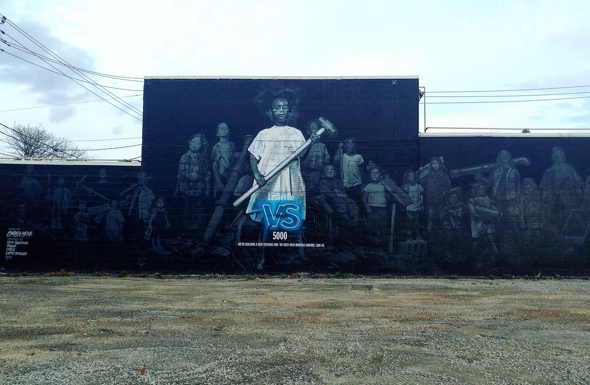 So pleased to have donated our wall to <a href="/sickkids/">SickKids Foundation</a> and their campaign with @COSSETTEen! Visit fundthefight.ca to be one of the 5000 donors to transform the new hospital! #SickKidsVS #Mural #TA2East