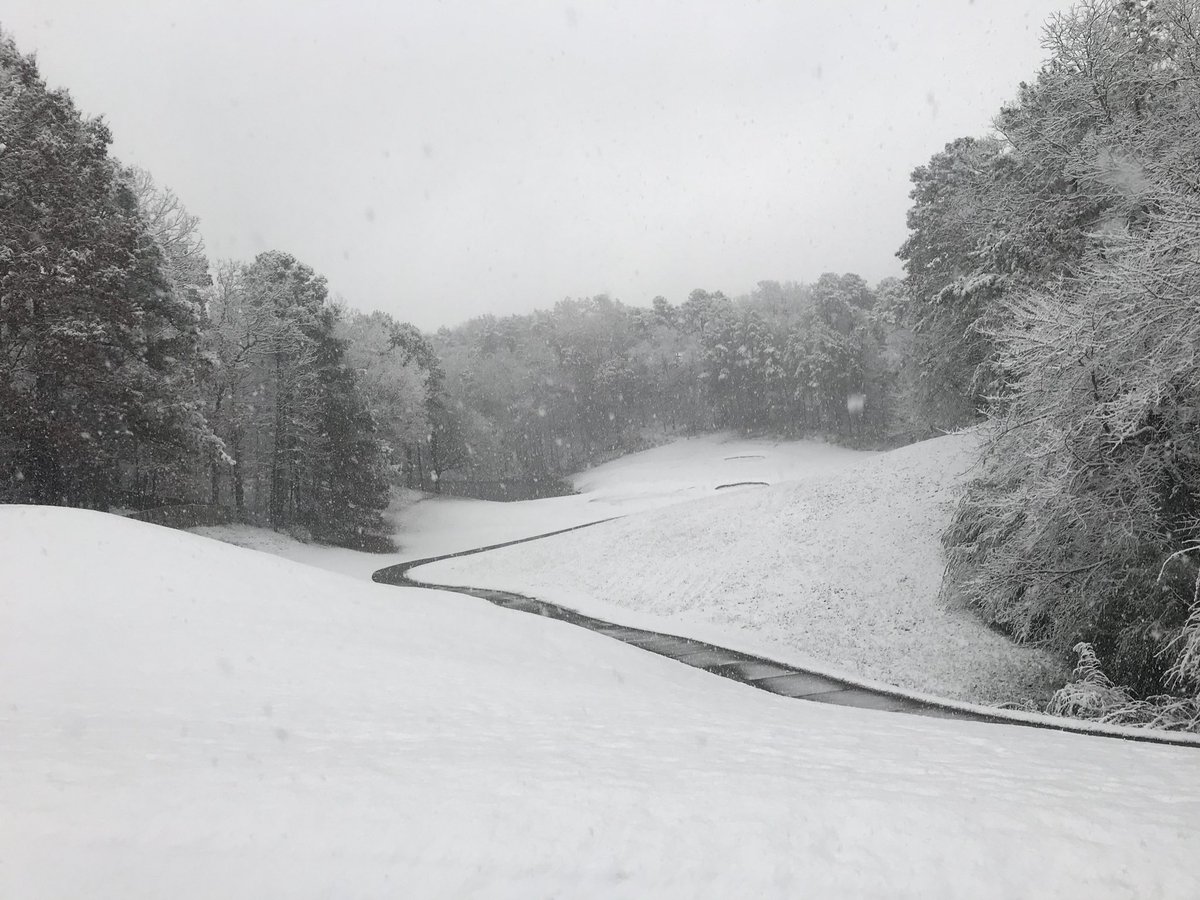 Snowy day here at Inverness Country Club