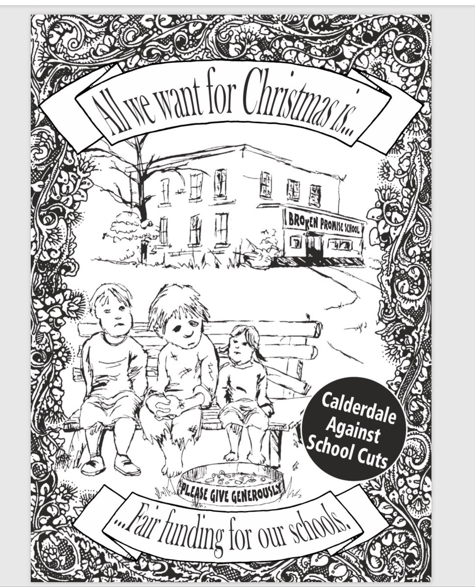 CalderdaleASC's tweet image. In the past 2wks we’ve
distributed 1000+ Xmas cards to the public. Every Calderdale School has received them to send to their MP. Appeared in national &amp;amp; local press. Lobbied the Conservative MP for Calder Valley. Our message is clear, we won’t go away. #schoolcuts @rob_kelsall