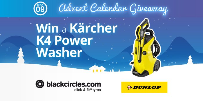 blackcircles's tweet photo. Day 9 of the @blackcircles #AdventCalendar #Giveaway is OPEN!

RT&amp;F for a chance to #WIN a Kärcher Pressure Washer courtesy of @DunlopLive &amp; @goodyear_uk Ends 8/1/18

More chances to win here: https://t.co/u14BjEmKfw  

#Day9 https://t.co/khtCwGGuCb