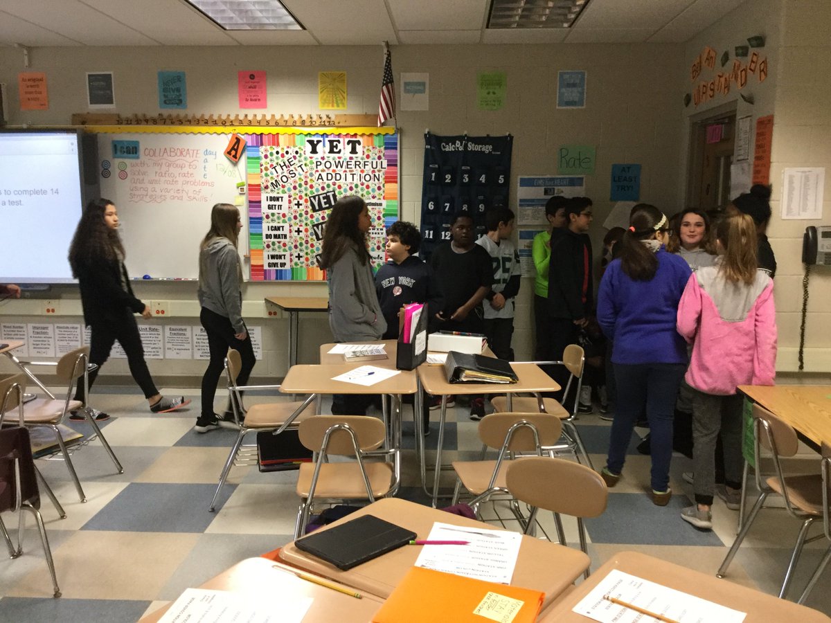 ReneeFetes's tweet photo. 6th graders at EIMS participate in SOS strategy 4 corners! Posing a question on the board about ratios, rates, unit rates, and equivalent rates, students move to the corner of the category the question falls under. #SpotlightOnStrategies #6thgrade @AnsonEa23 https://t.co/ITb5X1EQgP