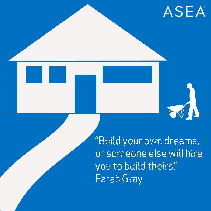 asea's tweet photo. If you’re going to be working anyway, you might as well be doing something that builds your legacy. #motivation #asealife https://t.co/dnD5pfHsVK