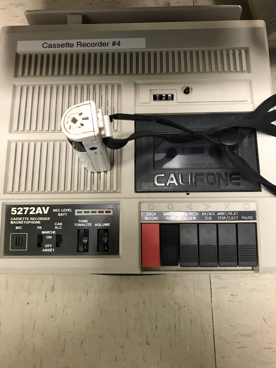 deb_djellison's tweet photo. Taking it back with a cassette player and a cassette of Bridge to Tarabithia!  @HMSIndians #hmstntribe https://t.co/wZYD5vqzpD