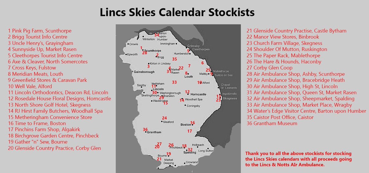 LincsSkiesComp's tweet photo. There are only approximately 120 x A3 Lincs Skies calendars left in Lincs. Thank you to everyone who has supported @LNAACT by buying one so far.  30 more are coming in to cover online sales but they'll soon go.  Get one this weekend or you may be too late! https://t.co/TDaJpcUV1n https://t.co/sCHPYybfIF