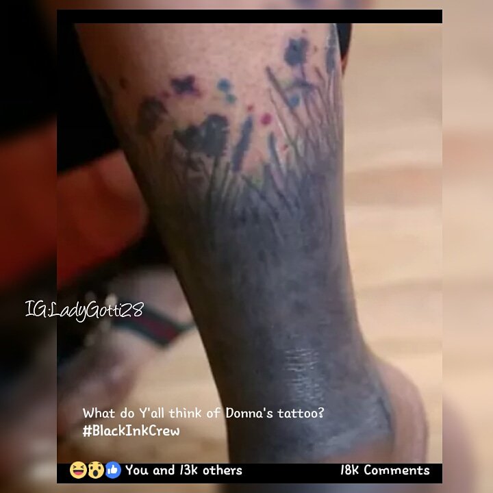 What in the tattoo nightmare DID donna. 