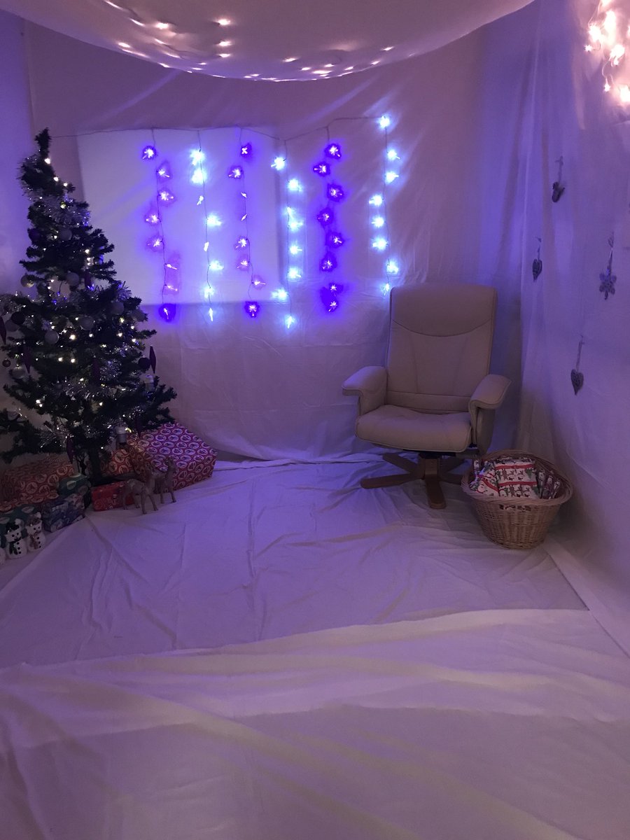 We’re ready for a special visitor tomorrow 🎅🎄#grotto #nursery