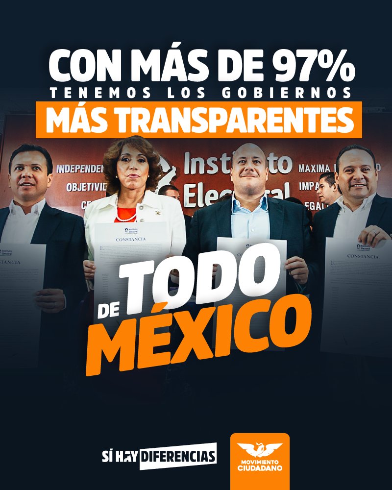 Con más de 97 de calificación en transparencia, el gobierno de @EnriqueAlfaroR es ejemplo a nivel nacional.
