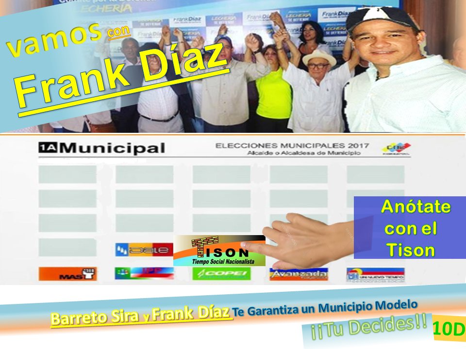 TisonActivo's tweet photo. #Hoy Vamos en camino de un progreso inminente de #Urbaneja con @FRANKDIAZ_14 a la alcaldía el poder regresa al Pueblo. #AnotateConElTison junto a @Manuel_Tison y @AdrianGomezAnz con nuestro Gobernador @BarretoSira https://t.co/kaZsrIY7cN